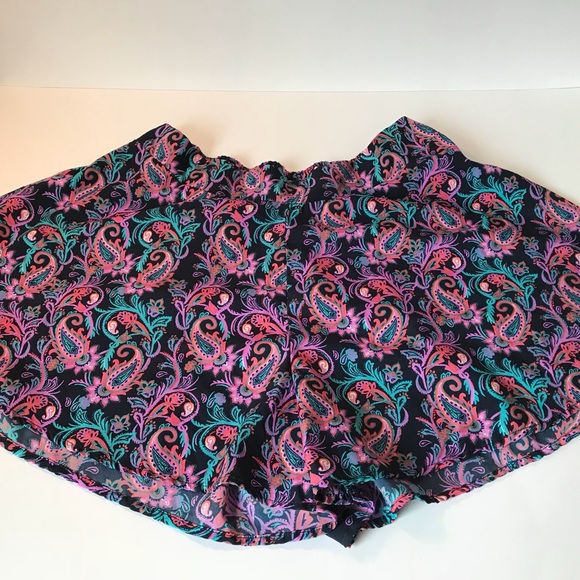 Charlotte Russe Pants - Pink Patterned Dress Shorts